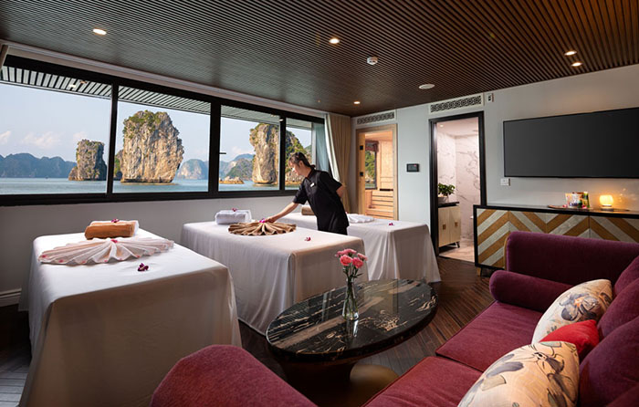 Spa room on Stellar of the Seas cruise in Lan Ha Bay